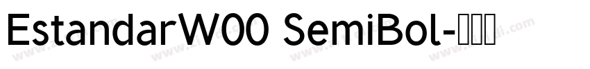 EstandarW00 SemiBol字体转换